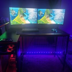 Gaming PC Bundle – Ryzen 7 / RX 6600 / 48GB RAM / 2× 27” 180Hz Monitors