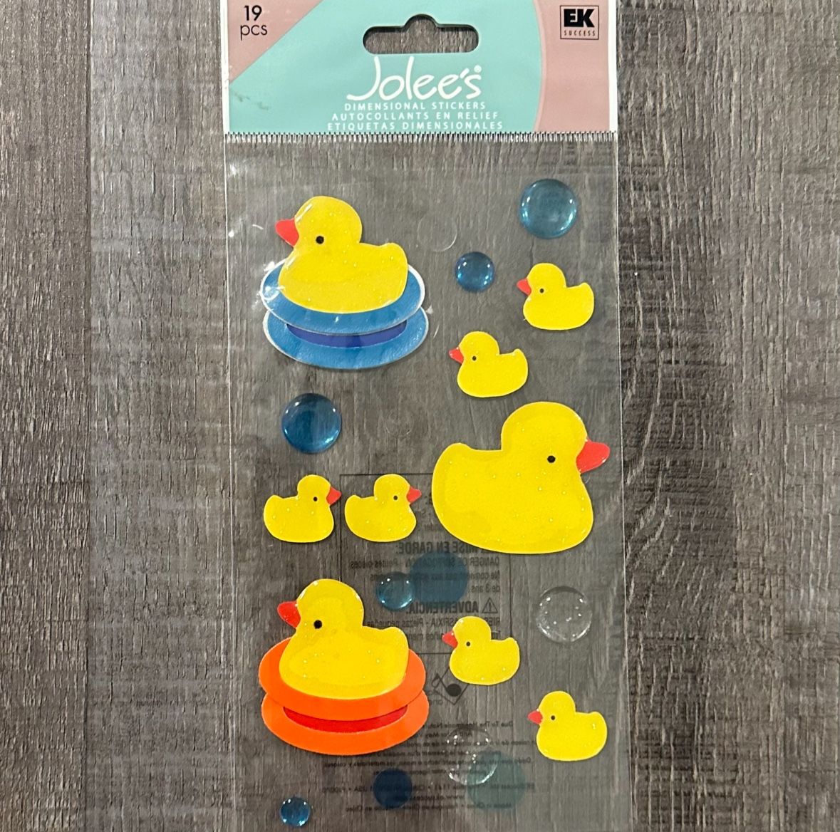 New Jolee’s Rubber Duckie Dimensional Scrapbook Stickers