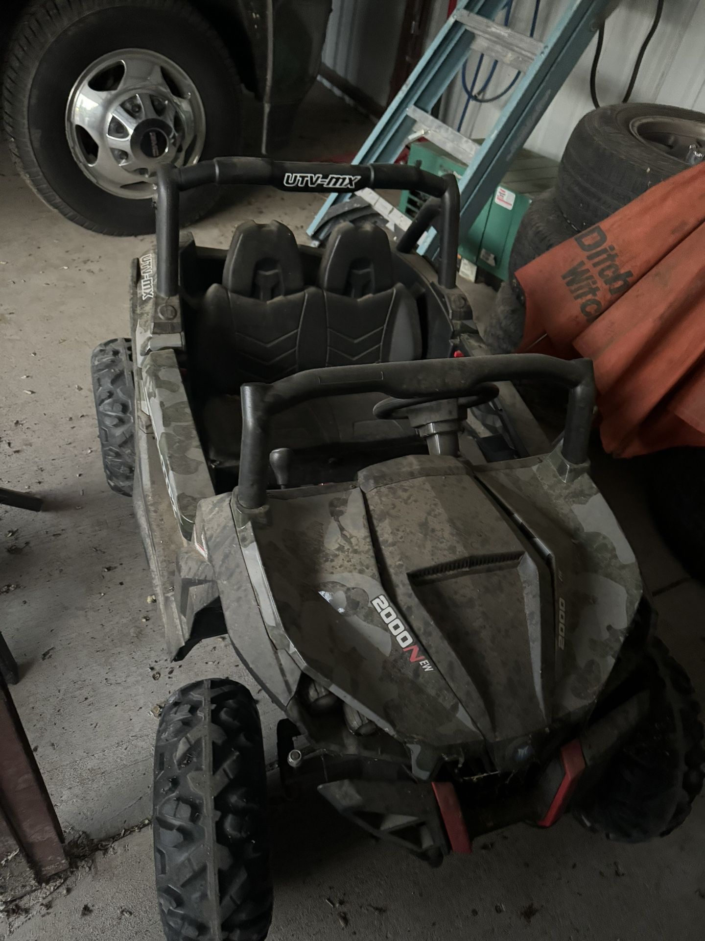 Blazin' Wheels Camo Wild Cross UTV 12V Two-Seater Ride-On