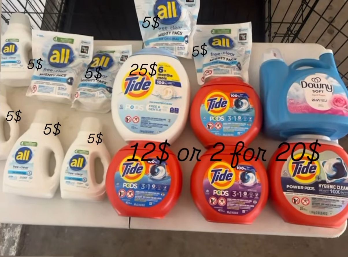 Tide Pods, Snuggle And More Cleaning Supplies