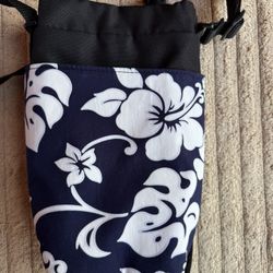 Hawaiian Hibiscus Bottle Bag/Sling with Strap