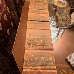 Vintage 9X45 100% Silk Scarf 