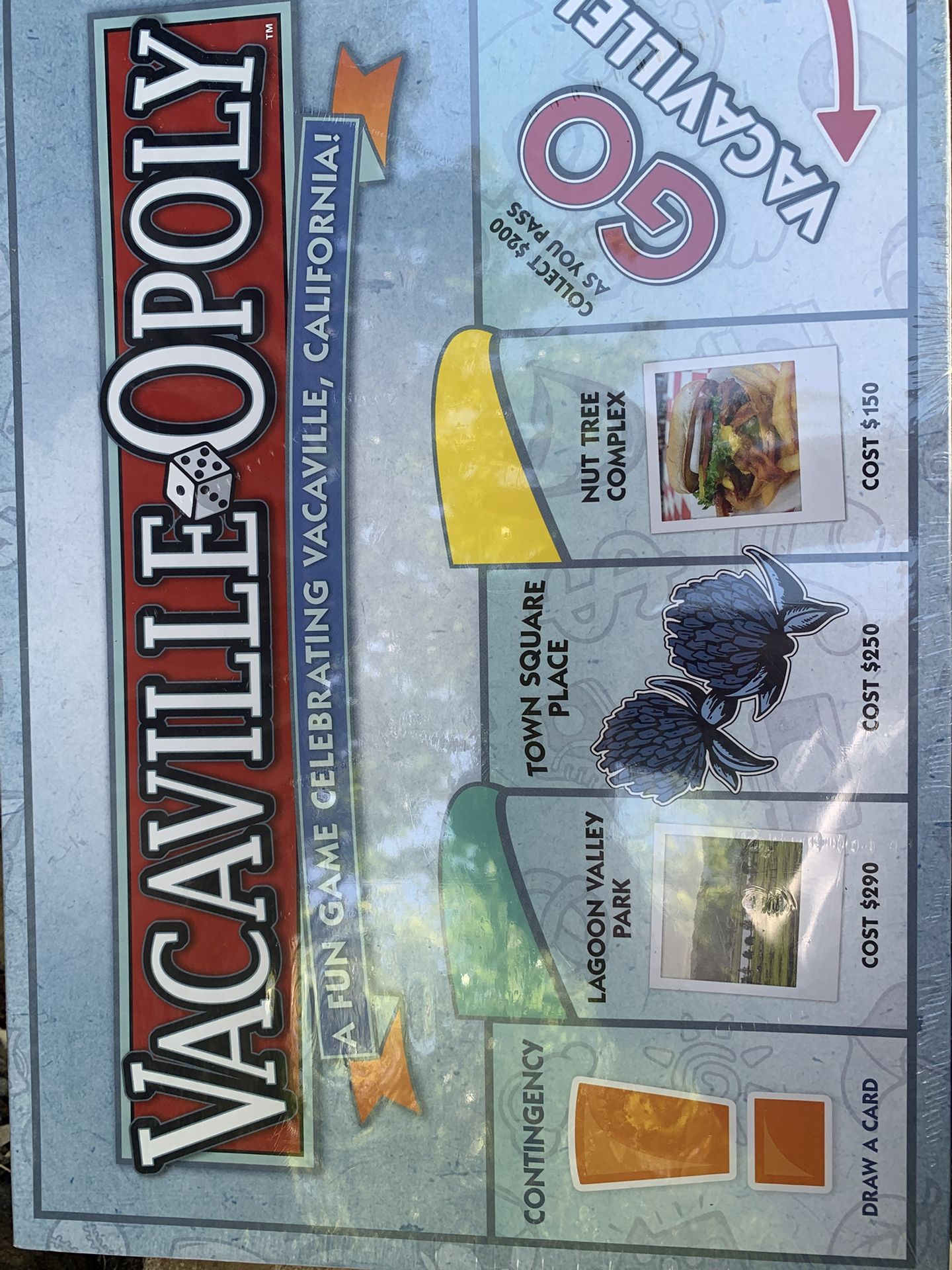 Vacaville Monopoly Game - New Unopened