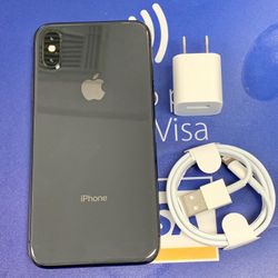 Apple iPhone X , 64 gb unlocked with store warranty and receipt