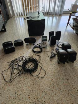 Logitech Z-5500 Digital 5.1 Surround Sound Speaker System plus Bonus Speakers