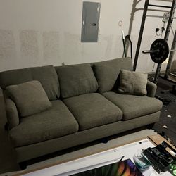 Green Fabric Couch