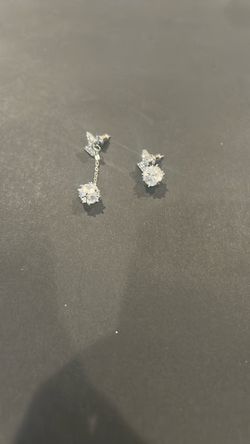 Silver Bow Earrings