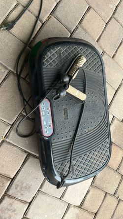 Vibration Plate Exercise Machine with Resistance Bands