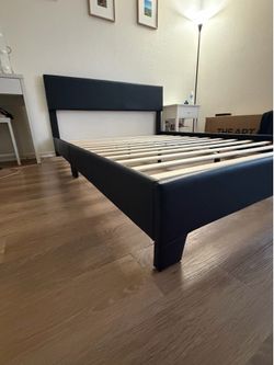 Queen Bed Frame! With adjustable headboard