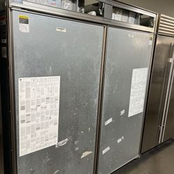 SUB ZERO 72”WIDE BUILT IN PANEL READY REFRIGERATOR/FREEZER 