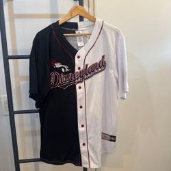 size L Disneyland Villains Cruella De Vil Baseball Jersey