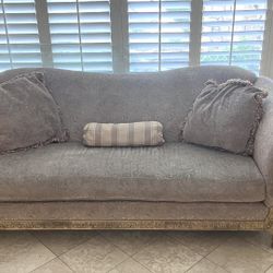 7 Piece Living Room Set: Includes 1 Couch,  1 Chaise Lounge Chair, 3 XL Chairs, 1XL Coffee Table, table, 1 Lamp, & 6 Decorative Pillows 