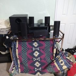 Onkyo Tx SR 508 Channel 735 Watt T HX HDMI Audio Video High Power Av Receiver Onkyo Subwoofer.Onkyo 5  Speak  System Surround 