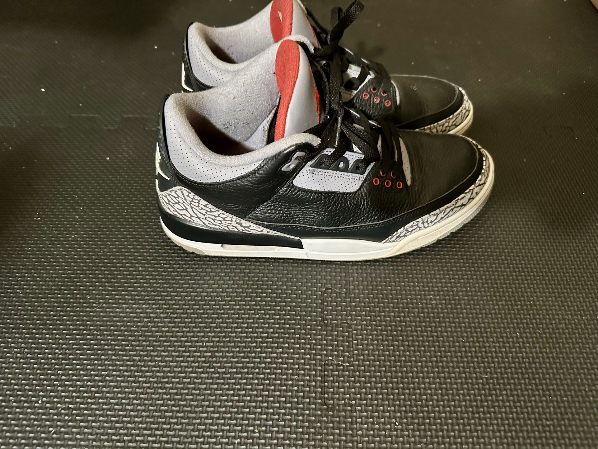 Jordan 3 Black Cement OG 🔥 2018 Retro – Size 10.5 – Worn 2x – No Box – Must Go SALE!!