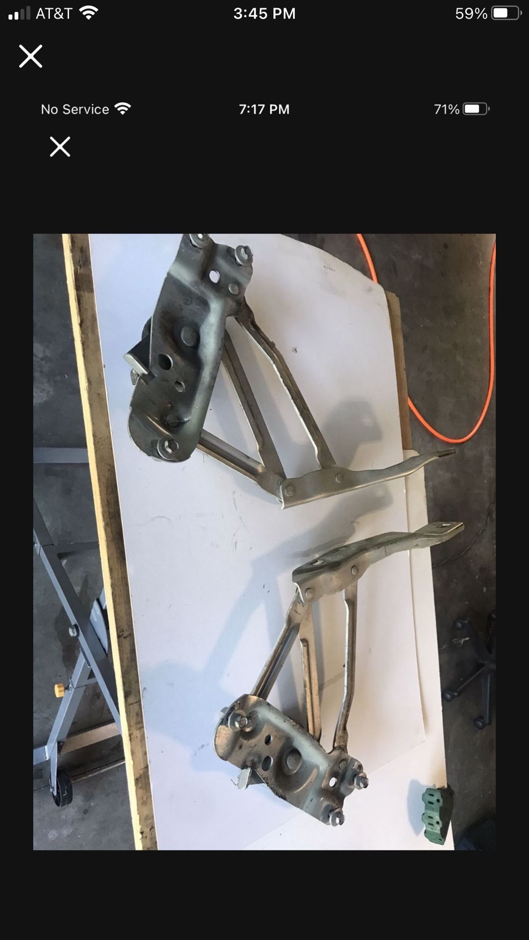 Hood Hinch Brackets , Off 04yr. Dodge Dakota