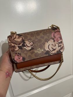 Brand new Coach Klare Crossbody Bag In Signature Canvas With Rose Print