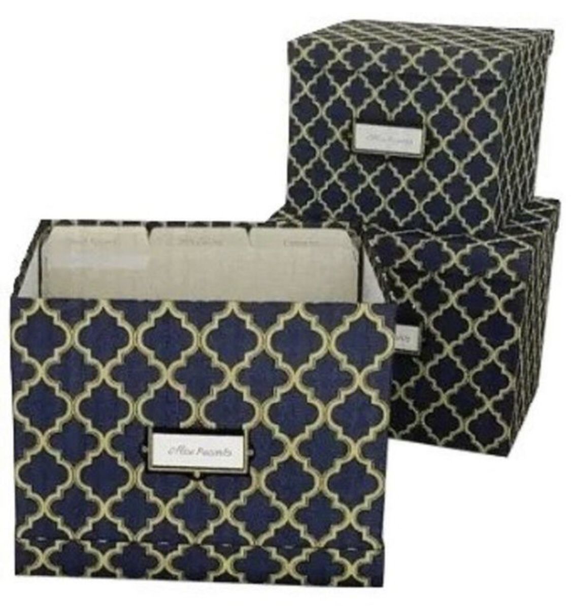 60 % OFF *NEW* Preserve Workspace Collection 3 piece Artisan Desk Organization (COLOR: Blue and Beige) Home Organizers