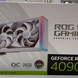 ASUS ROG Strix GeForce RTX 4090 24GB GDDR6X White OC Edition Gaming GPU