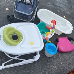 Baby Bundle: Stroller, Spoon Joovy Walker, Chair, Bath Tub, Booster Seat, Potty 
