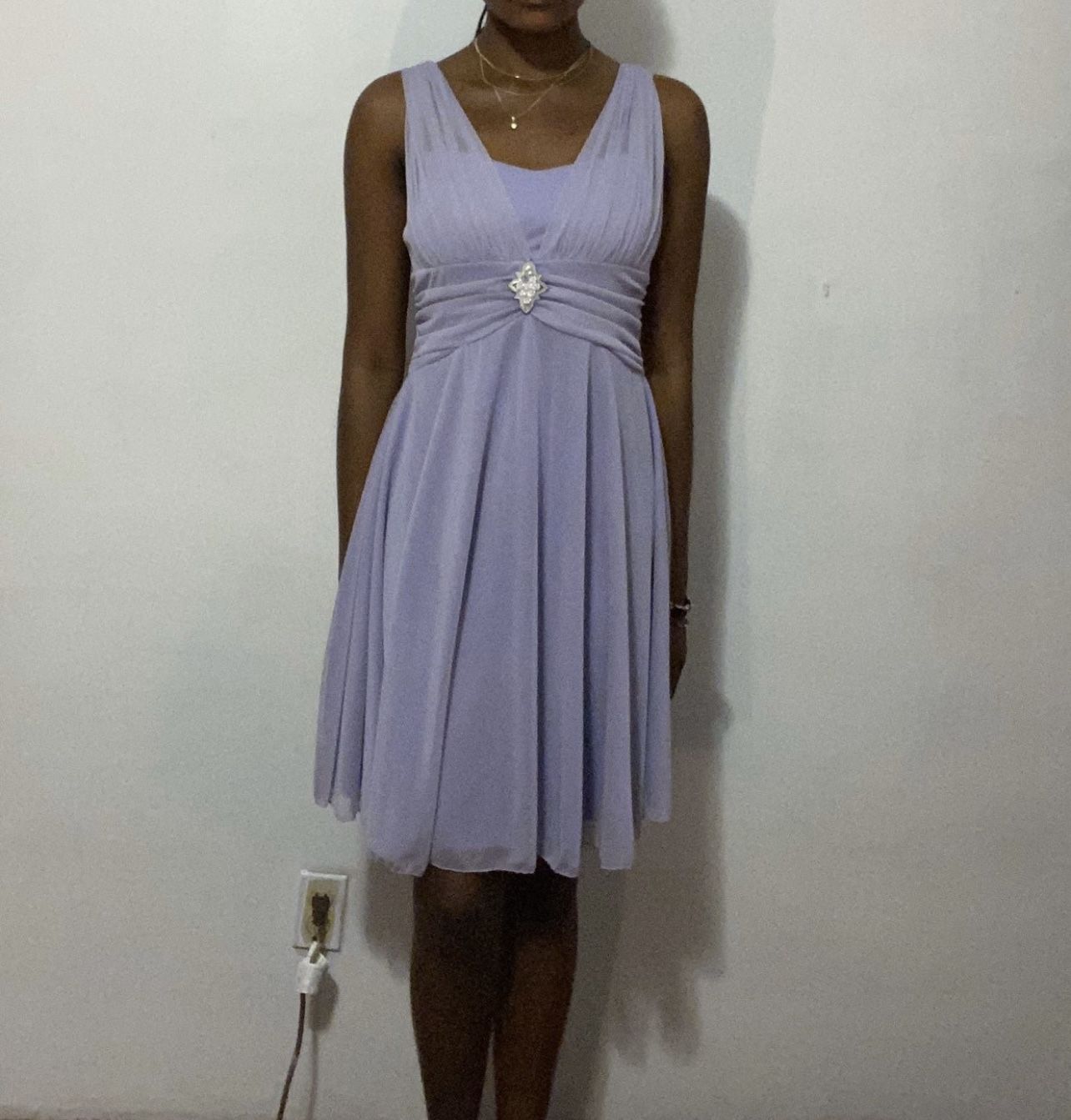 Lilac Chiffon Formal Dress