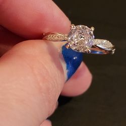 Sterling Silver CZ Solitaire Ring