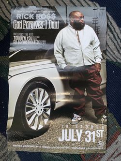 promotional poster for Rick Ross' fifth studio album, God Forgives, I Don't. The album was released in 2012 by Maybach Music Group, Slip-n-Slide Recor
