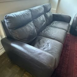 Natuzzi Leather Sofa Set