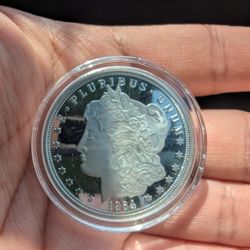 Morgan Dollar Tribute Cook Island Pure 999 Silver