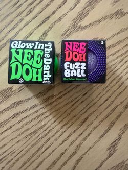 NeeDoh glow in the dark and Fuzzball