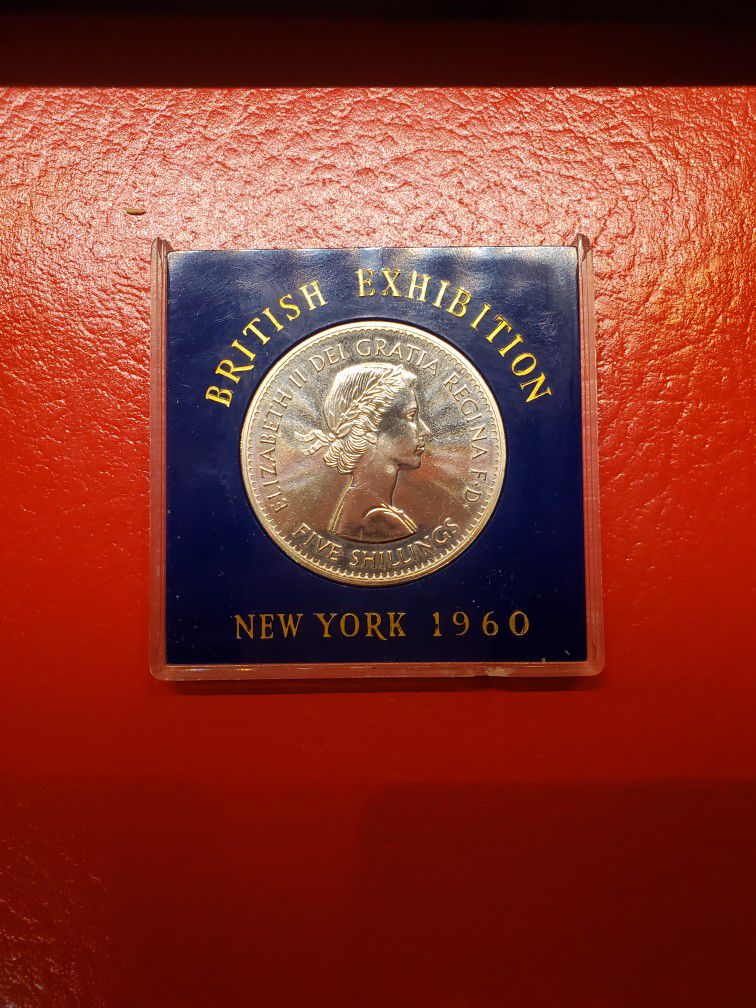 Queen Elizabeth II British Exhibition Coin