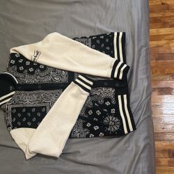Snoop Dogg Supply Varsity Bandana Jacket Size M