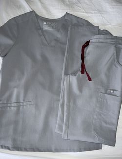 Figs XXS regular Yola Skinny Scrub Pants & XXS Casma Three-Pocket Scrub Top