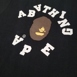 BAPE Broken College Black Tee
