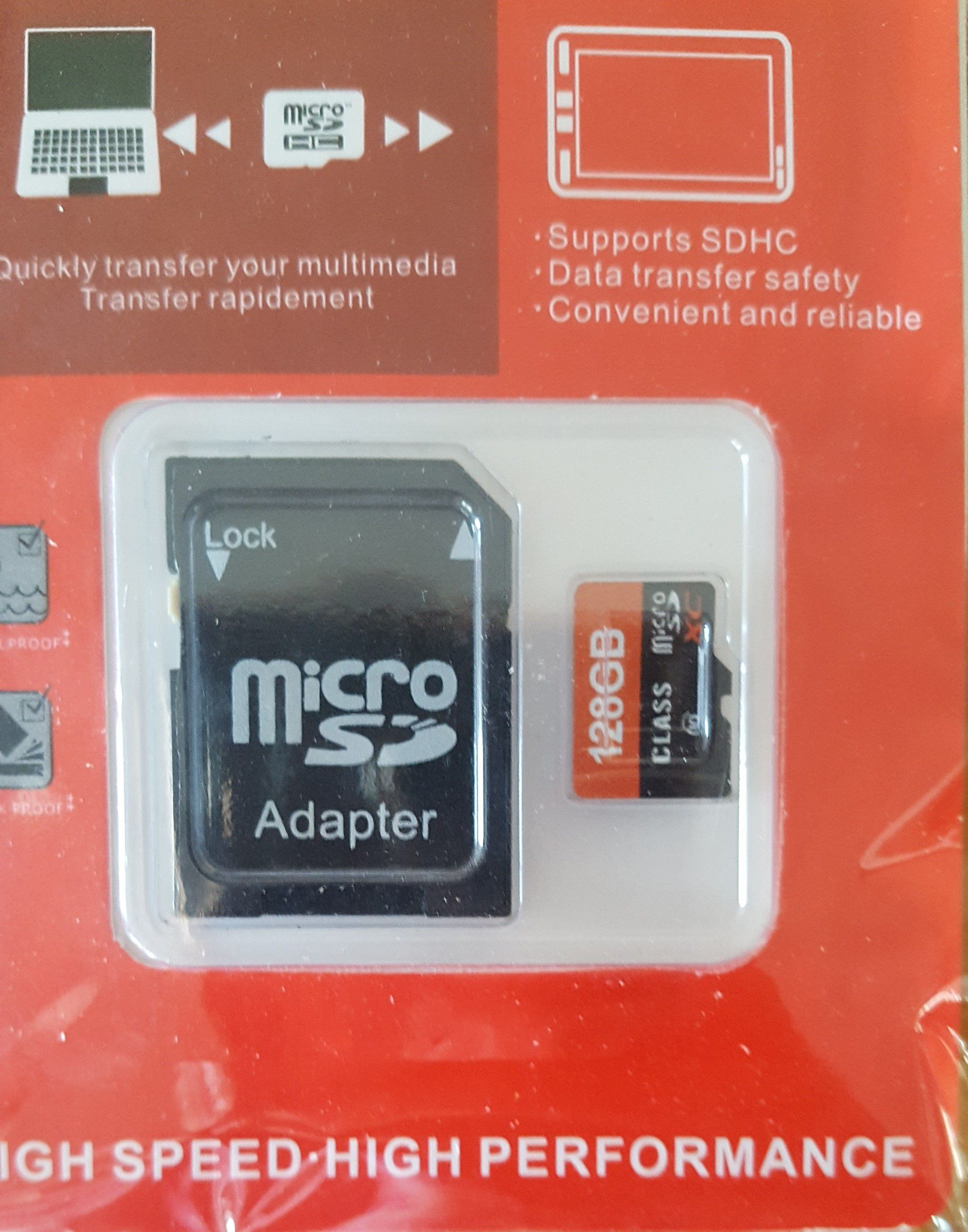 128GB Micro SD Card w/ Adapter