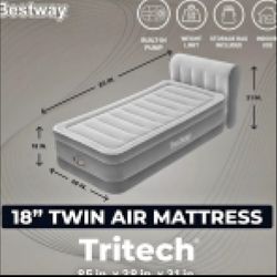 Tritech Air Mattress With Headboard 