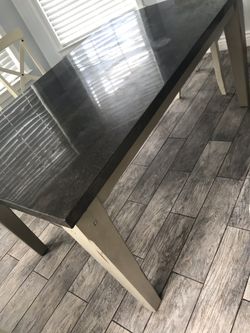 Beautiful solid stone top dining table and matching coffee table*****