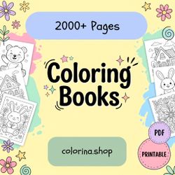 Creative Coloring Books 2000+ Pages