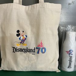 New Disneyland 70th Anniversary Tote & Water Bottle 🌟🐭