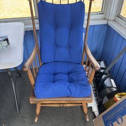 Beautiful Solid Rocking Chair 1970