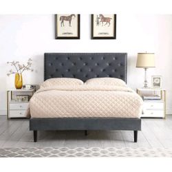 New In The Box Twin Size Upholstered Platform Bed Frames