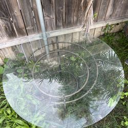 45” Round Glass Table 
