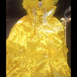 Girl Halloween Belle Costume/disfras