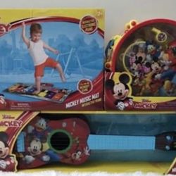 Disney Mickey Piano Mat, Drum Band & Guitar Set, Brand NEW! 