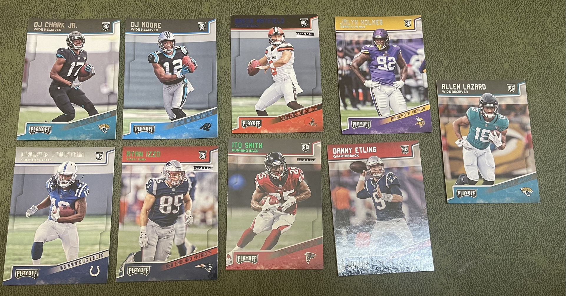 2018 panini playoff football rookie card lot