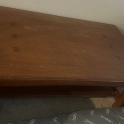 Solid Wood Coffee Table – Rustic Vintage Style