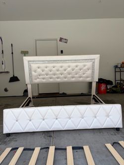 Bedazzled Bed Frame With Foot Board