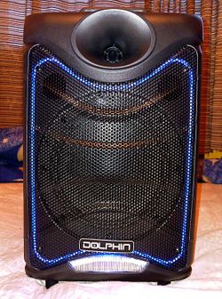 Speaker Bluetooth Karaoke Woofer 8" Super Bass Profundo USB SD Card FM Radio Luces LED 