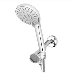 8-Spray Wall Mount Magnet Assist Multi Height Handheld Shower Head 1.8 GPM in Chrome