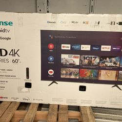 60” inch Hisense Smart Android UHDTV 4K 