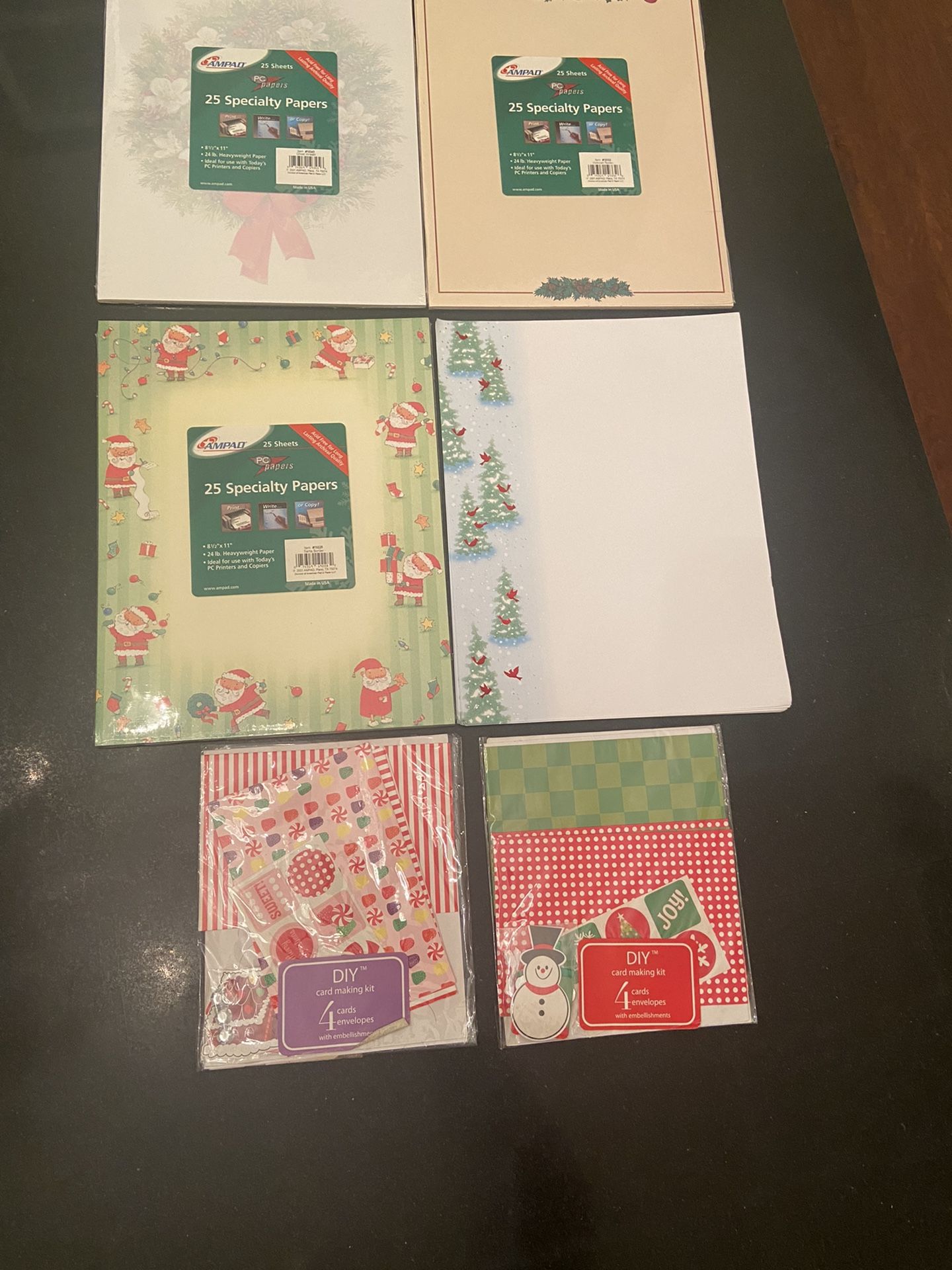 CHRISTMAS STATIONARY & DIY CARD MAKING KITS - ALL FOR $10